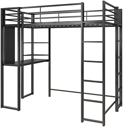 Dhp Metal Twin Loft Bed, Black : Amazon.ca: Home regarding Understanding the Benefits of a Black Metal Twin Loft Bed for Kids and Teens