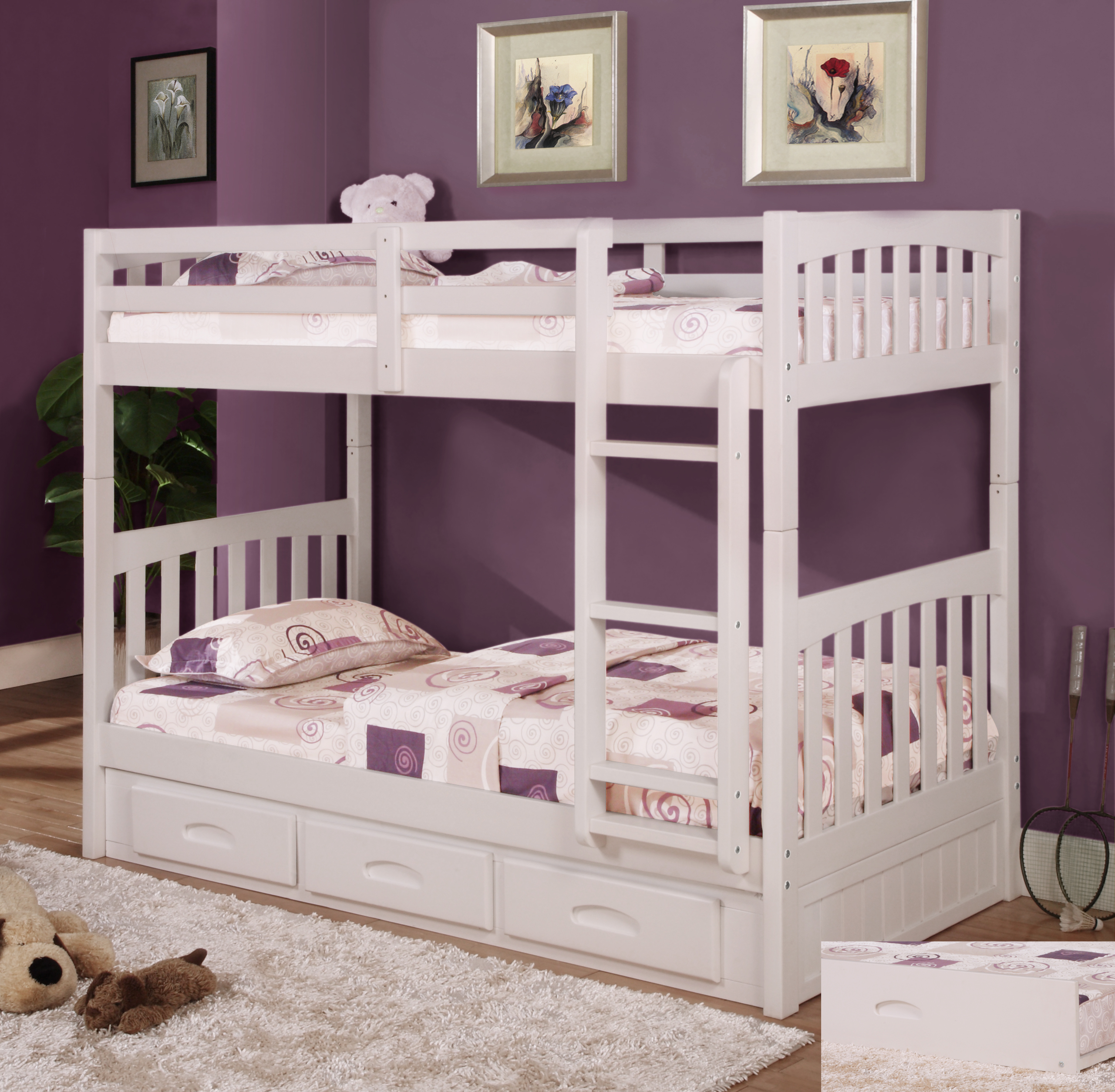 Discovery World Furniture Twin Over Twin White Mission Bunk Bed – Kfs ... pertaining to Navigating the World of Twin Mission Bunk Beds Essential Tips for Families