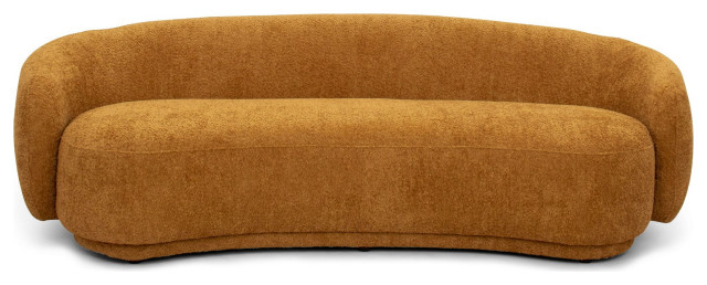 Divani Casa Andrew Modern Orange Fabric Sofa Set - Contemporary ... pertaining to Divani Casa Andrew Modern Orange Fabric Sofa
