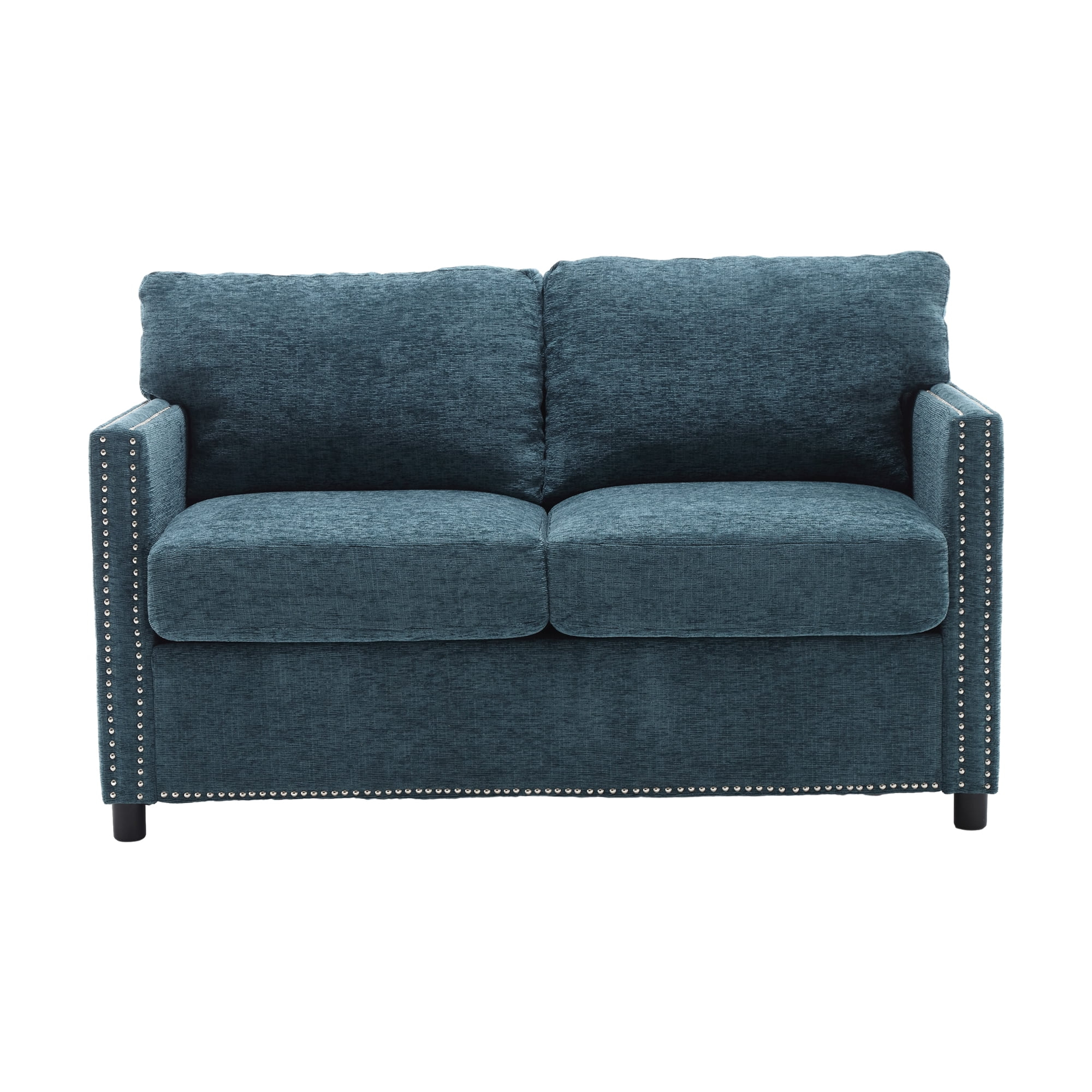 Duosong United Modern Chenille Fabric Loveseat, 2-Seat Upholstered Loveseat Sofa Modern Couch ... within Daphne Upholstered Chair/Loveseat/Sofa, Black, Chenille Fabric, Sofa