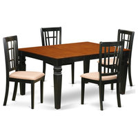 East West Furniture Weston 5-Piece Wood Dinette Table And Chair Set In ... in The Versatility of the Weston 5-piece Wood Dining Room Set