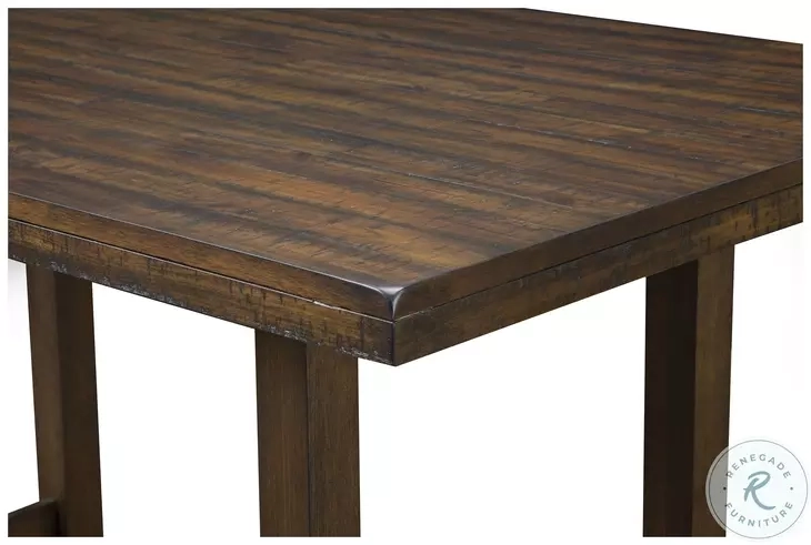 Emery Walnut Pub Height Dining Table From Alpine | Coleman Furniture in Emery Dining Table, Walnut