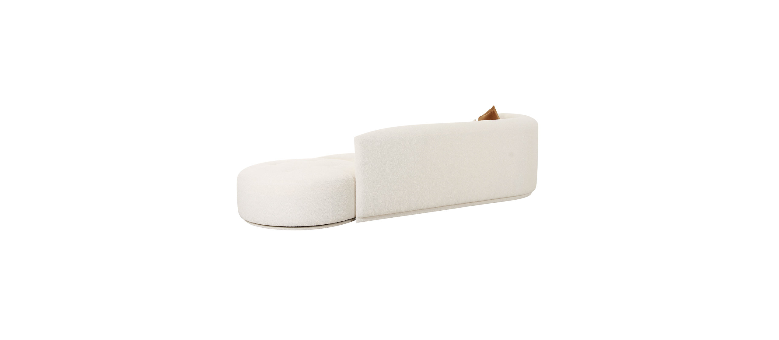Fickle 2-Piece Chaise Modular Left Arm Facing Sofa - Transitional ... in Fickle Cream Boucle 2-Piece Modular Left Arm Facing Sofa
