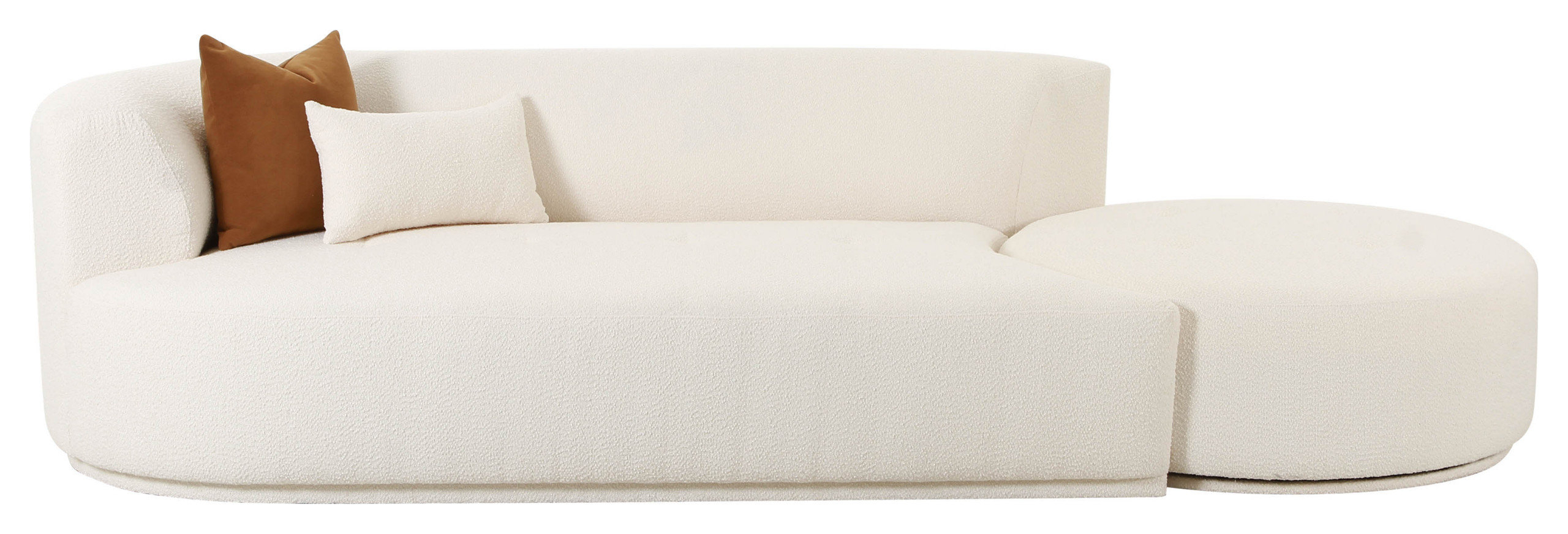 Fickle 2-Piece Chaise Modular Left Arm Facing Sofa - Transitional ... with regard to Fickle Cream Boucle 2-Piece Modular Left Arm Facing Sofa
