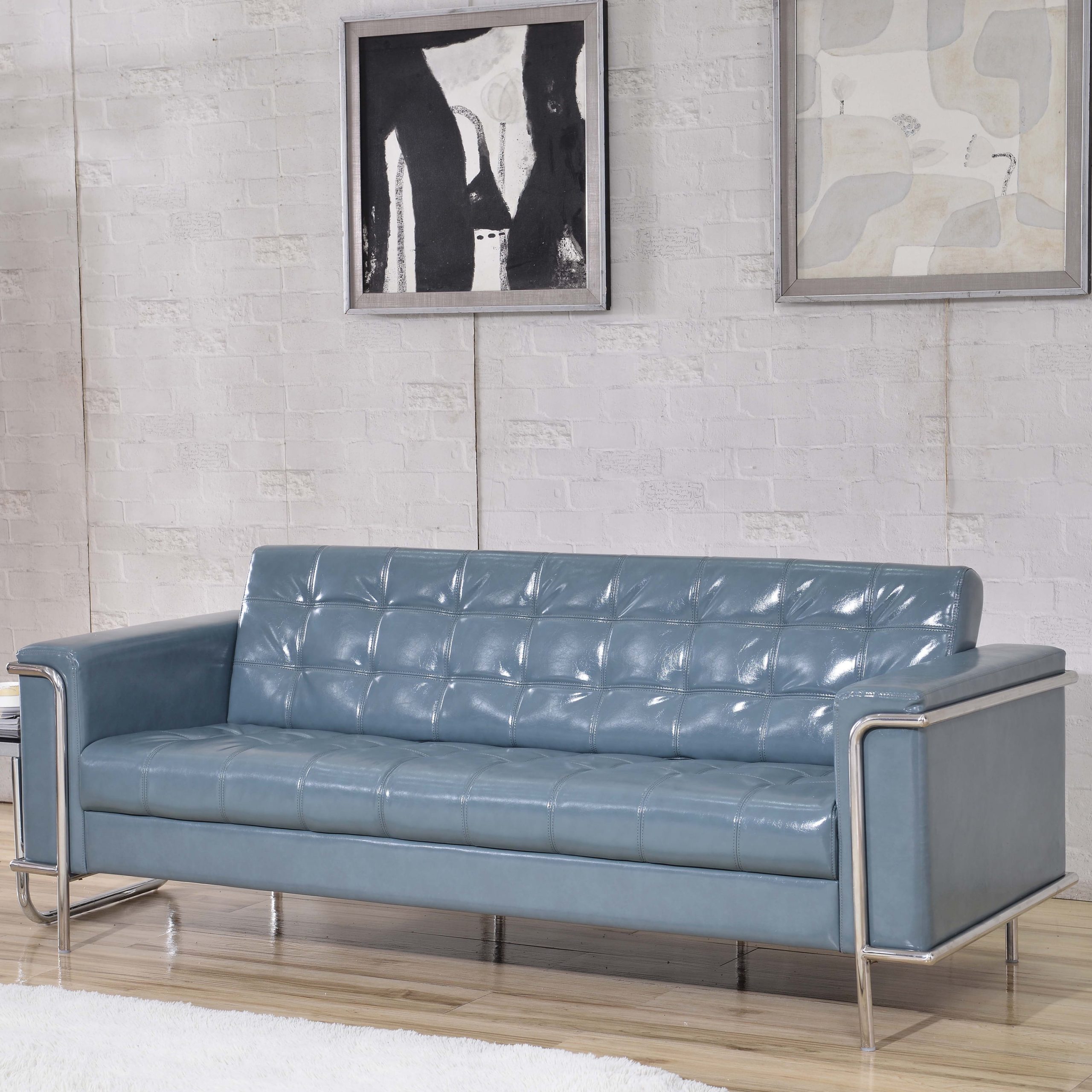 Flash Furniture Hercules Lesley Series Contemporary Gray Leathersoft ... intended for How ergonomic design impacts long-term comfort in living spaces