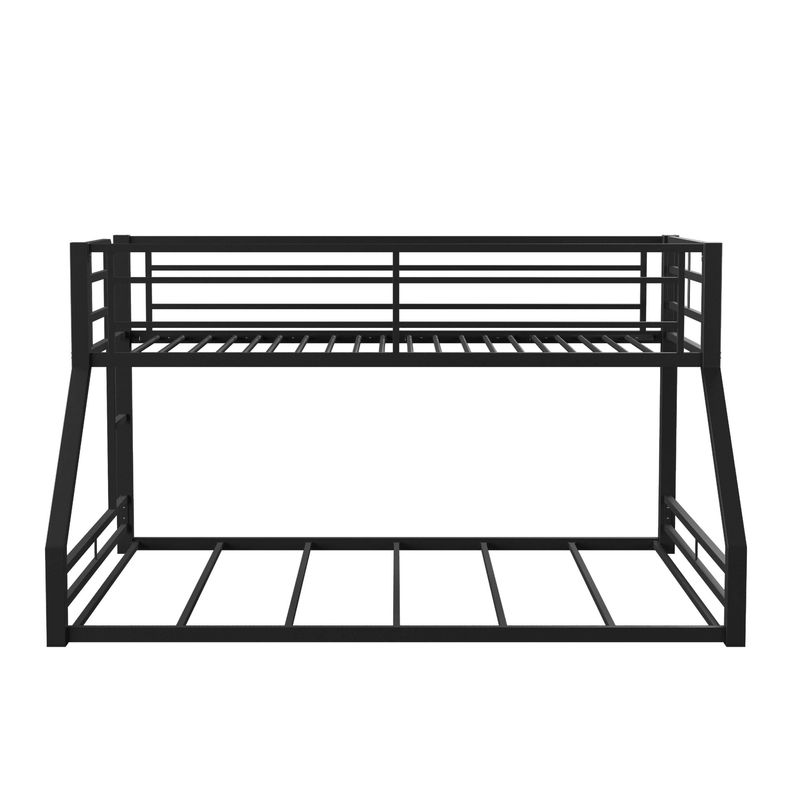 Furniture Of America Melm Metal Bunk Bed Low Profile, Twin-Over-Queen ... for Furniture Of America Caston Metal Full Over Full Bunk Bed In Black