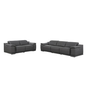 Global United Divanitalia Modular Power Reclining Sofa And Loveseat Set ... inside Insider Insights on Caring for Your Mia Top Grain Italian Leather Sofa