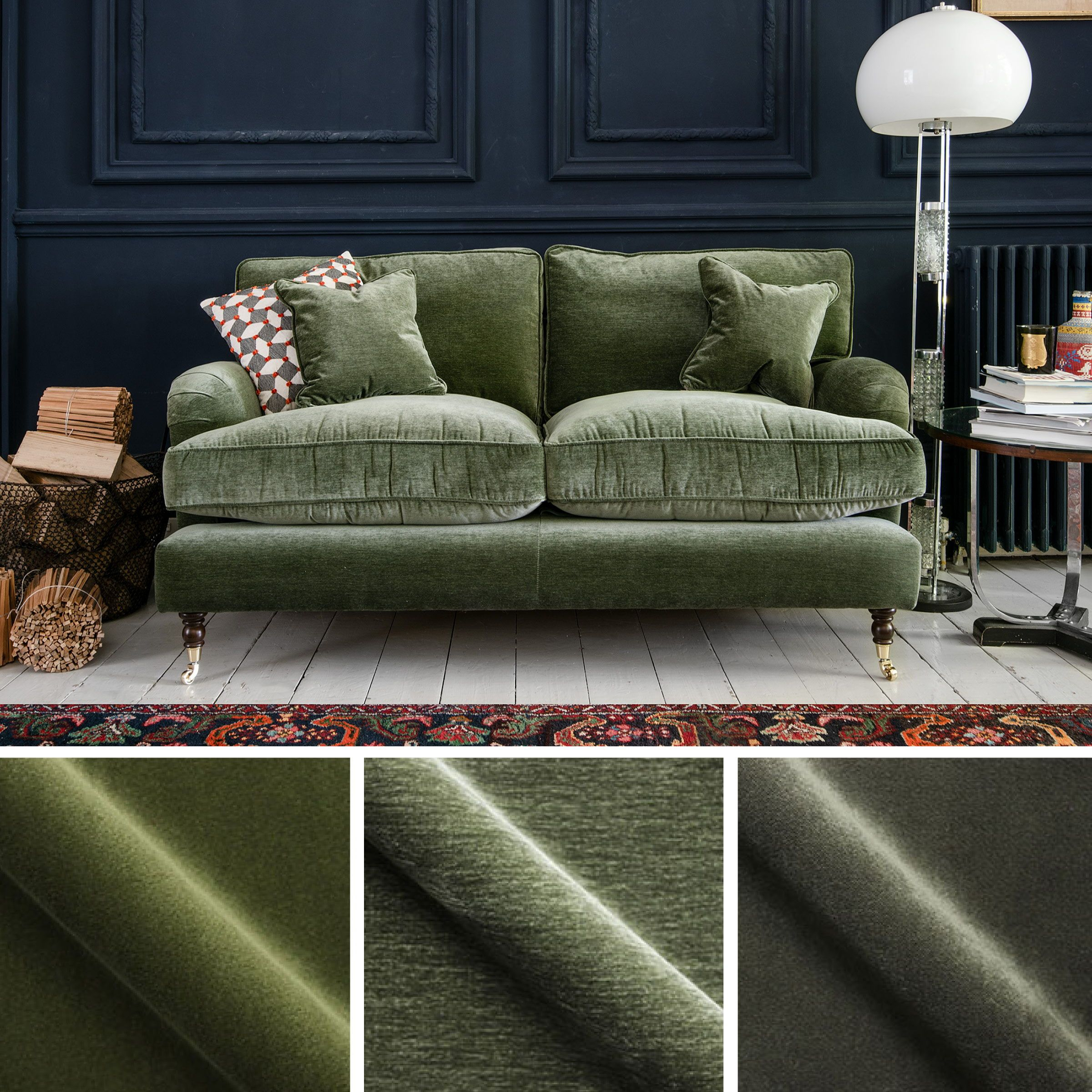 Green Velvet Sofas Velvet Sofas Green Velvet Roger And Chris – Artofit in Roma Sofa In Green Velvet Fabric