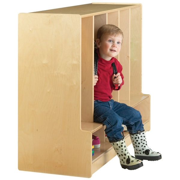Harrison2Inspire-Toddler 5 Section Coat Locker With Step - With Clear ... intended for Why a Toddler Coat Locker with Step is a Game-Changer for Daycares