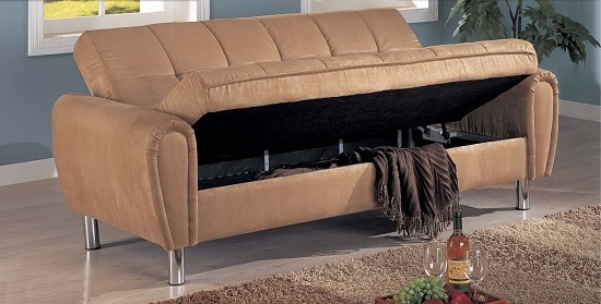 Hidden Storage Couch | Futon Sofa, Futon Sofa Bed, Hidden Storage within Sofa Bed With Hidden Storage Compartment