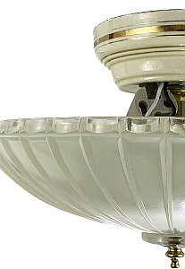 Historic Houseparts, Inc. ≫ Antique Ceiling Fixtures ≫ Antique ... in Unveiling the Elegance of Moraga Bone Porcelain Semi-Flush Mount Lighting