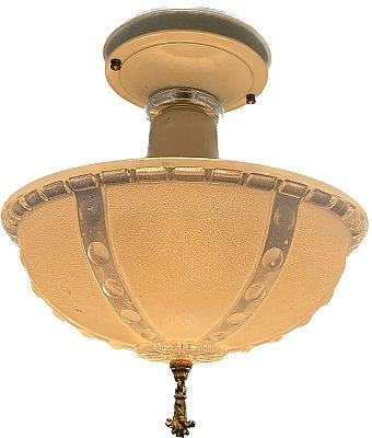 Historic Houseparts, Inc. ≫ Antique Ceiling Fixtures ≫ Antique ... inside Unveiling the Elegance of Moraga Bone Porcelain Semi-Flush Mount Lighting