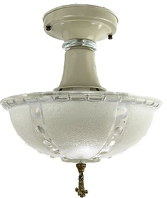 Historic Houseparts, Inc. ≫ Antique Ceiling Fixtures ≫ Antique ... inside Unveiling the Elegance of Moraga Bone Porcelain Semi-Flush Mount Lighting