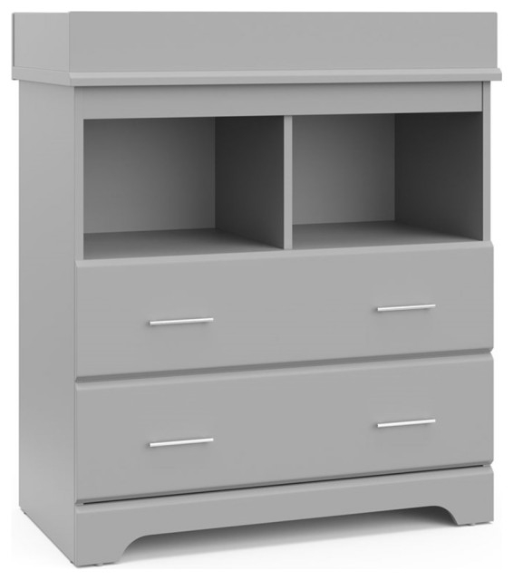Home Square 2-Piece Set With 2-Drawer Chest And 6-Drawer Dresser In ... pertaining to Home Square 2-Piece Set With 4-Drawer Chest & 6-Drawer Dresser In Pebble Gray