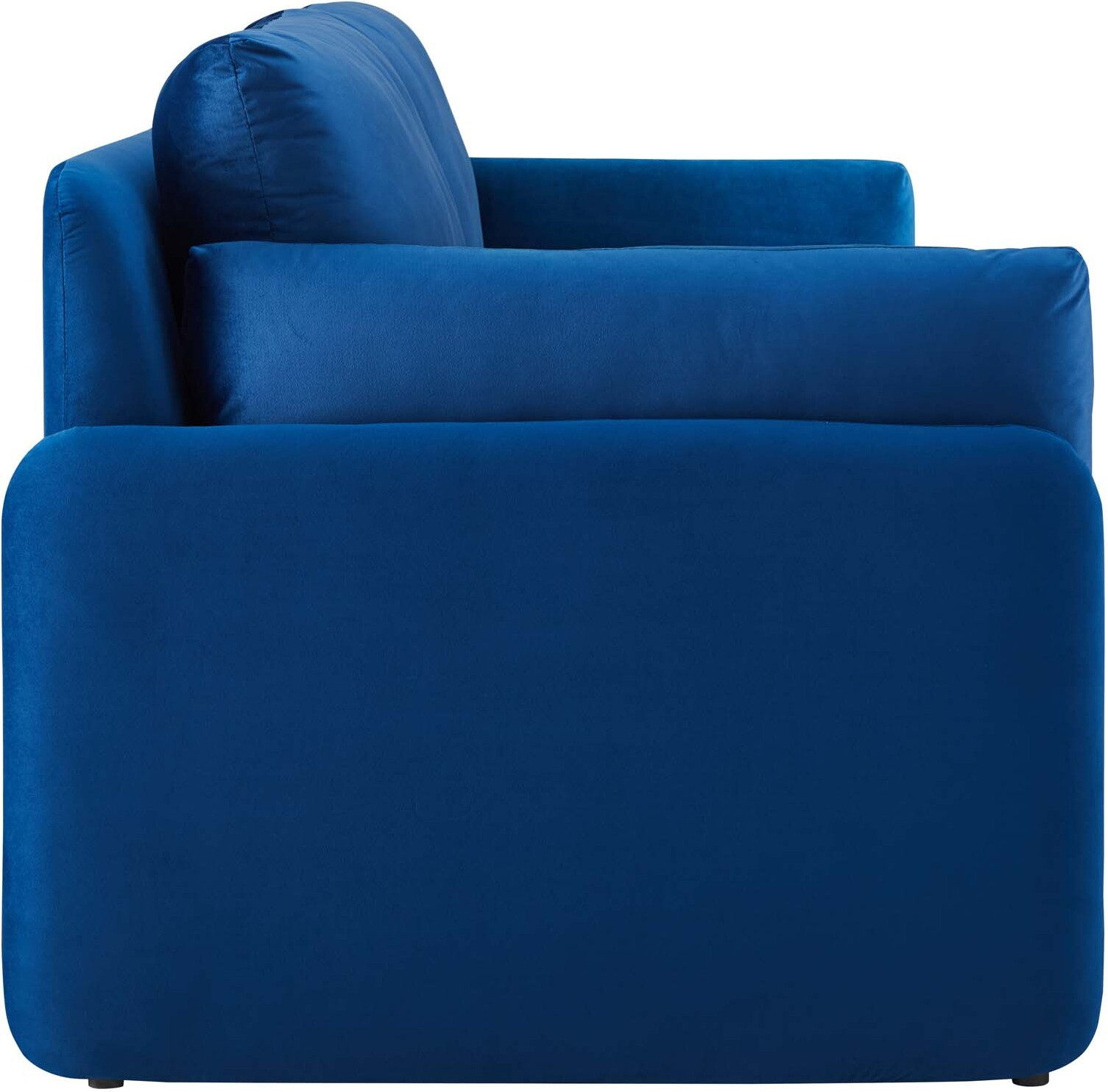 Indicate Performance Velvet Sofa Eei-5150-Nav - 1Stopbedrooms. inside Indicate Performance Velvet Sofa, Navy