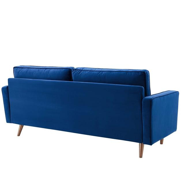 Isabel Performance Velvet Sofa In Navy (Eei-3764-Nav) By Modway Furniture regarding How Navy Performance Velvet Sofas Elevate Home Decor Trends