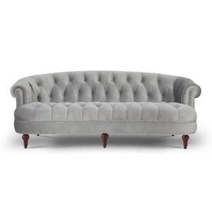 Jennifer Taylor La Rosa 85 In. Navy Blue Velvet 3-Seater Chesterfield ... regarding A Deep Dive into the Enduring Appeal of the Chesterfield Sofa