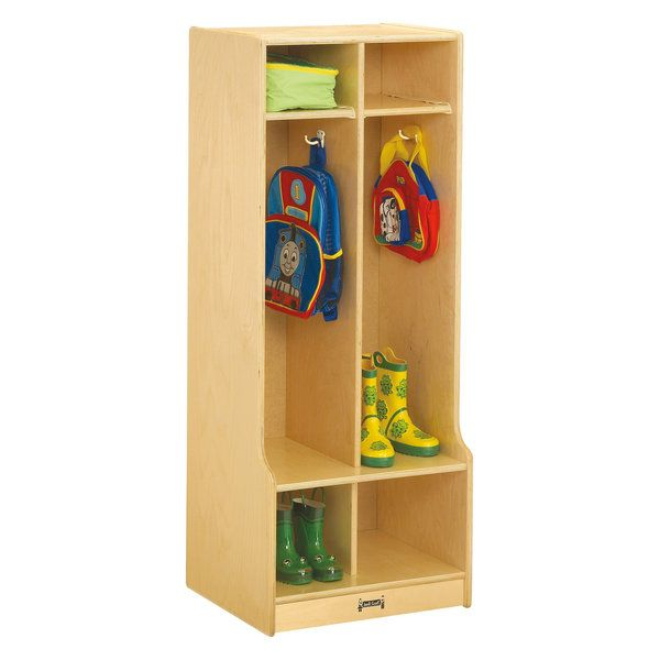 Jonti-Craft 2 Section Coat Locker With Step - Transitional - Kids ... throughout Enhancing Childcare Environments with Durable Jonti-Craft 2 Section Coat Lockers