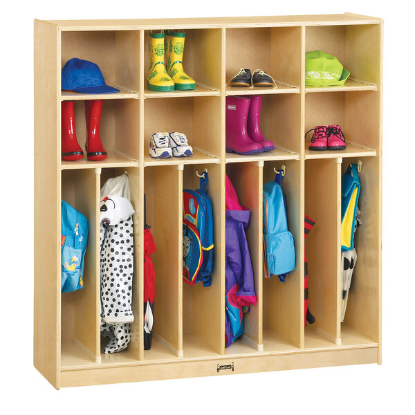 Jonti-Craft Baltic Birch 2687Jc Neat-N-Trim 48" X 15" X 50 1/2" 8 ... within Beyond Storage How Jonti-Craft Trim-n-Tidy Lockers Enhance Learning Spaces