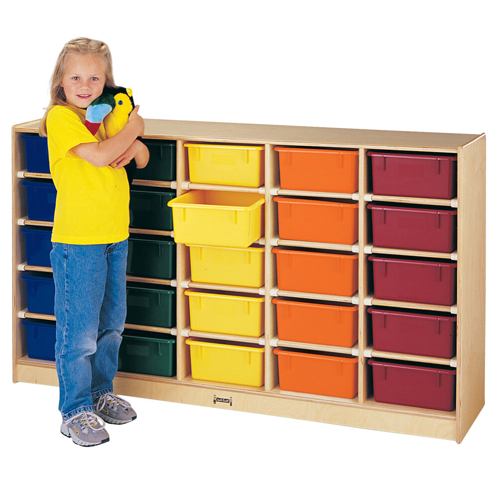 Jonti-Craft Baltic Birch 4026Jc 60" X 15" X 35 1/2" Mobile 25-Cubbie ... pertaining to Streamlining supply distribution using labeled storage systems