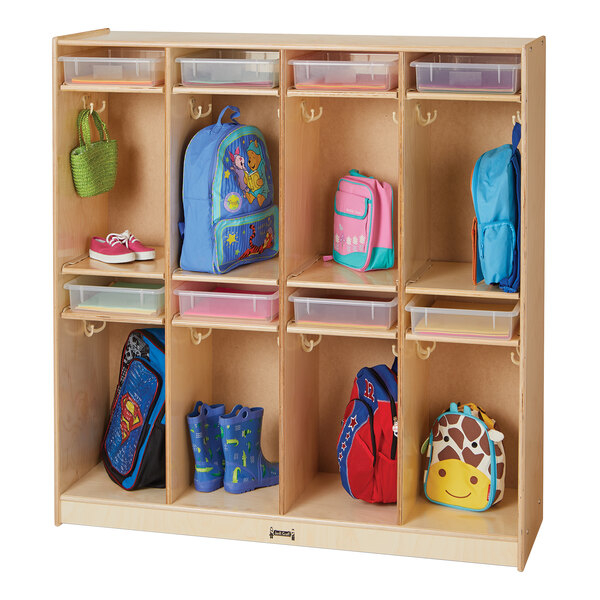 Jonti-Craft Baltic Birch 66740Jc 48" X 15" X 50 1/2" 8-Section Wood Take-Home Center With 8 ... within A Teacher's Guide to Efficient Classroom Management with Jonti-Craft's Take Home Center