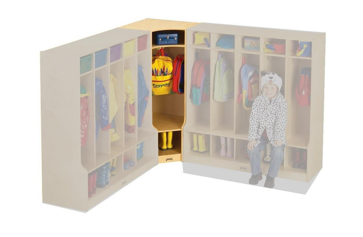 Jonti-Craft Corner Coat Locker With Step - Walmart.com pertaining to Jonti-Craft Corner Coat Locker with Step Enhancing Organization for Young Learners