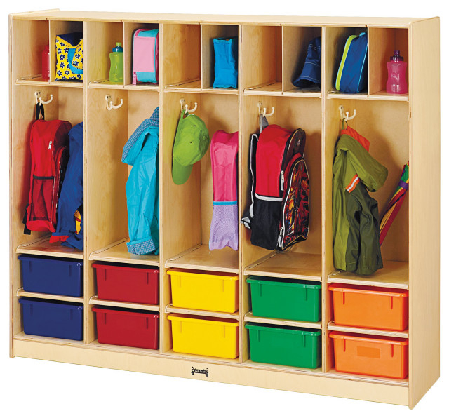 Jonti-Craft Large Locker Organizer – With 10 Colored Tubs - Transitional - Kids Dressers And ... throughout Jonti-Craft Large Locker Organizer – With 10 Clear Tubs
