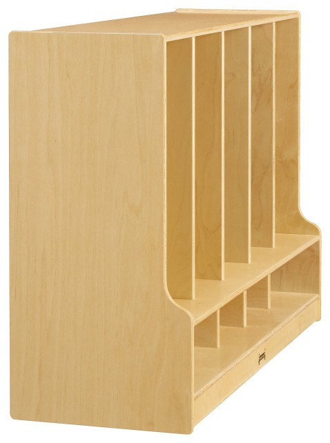 Jonti-Craft Toddler 5 Section Coat Locker With Step - Without Cubbie-Trays - Modern - Kids ... within Jonti-Craft Corner Coat Locker with Step Enhancing Organization for Young Learners
