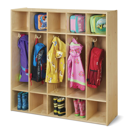 Jonti-Craft Young Time Coat Locker 7106Yt Instructions Pdf Download ... pertaining to Enhancing Childcare Environments with Durable Jonti-Craft 2 Section Coat Lockers