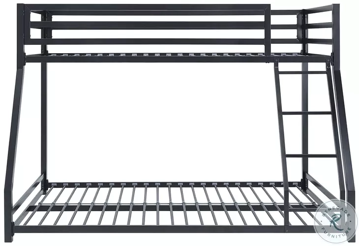 Jovie Black Twin Over Full Metal Bunk Bed From Homelegance | Coleman Furniture intended for Understanding the Features of the Lexicon Jovie Black Twin Bunk Bed