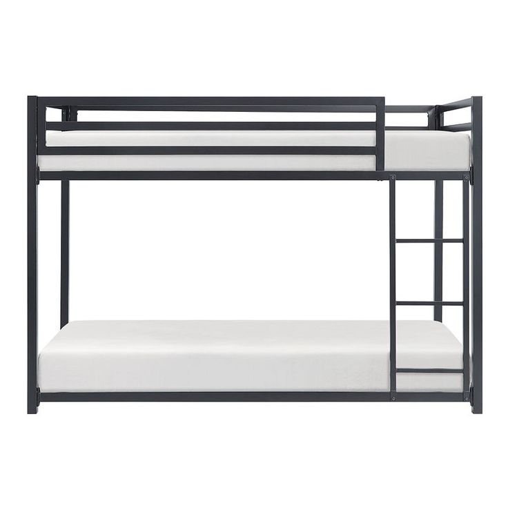 Jovie Twin Over Twin Bunk Bed (Black) In 2024 | Twin Bunk Beds, Black Bedding, Metal Bunk Beds regarding Understanding the Features of the Lexicon Jovie Black Twin Bunk Bed