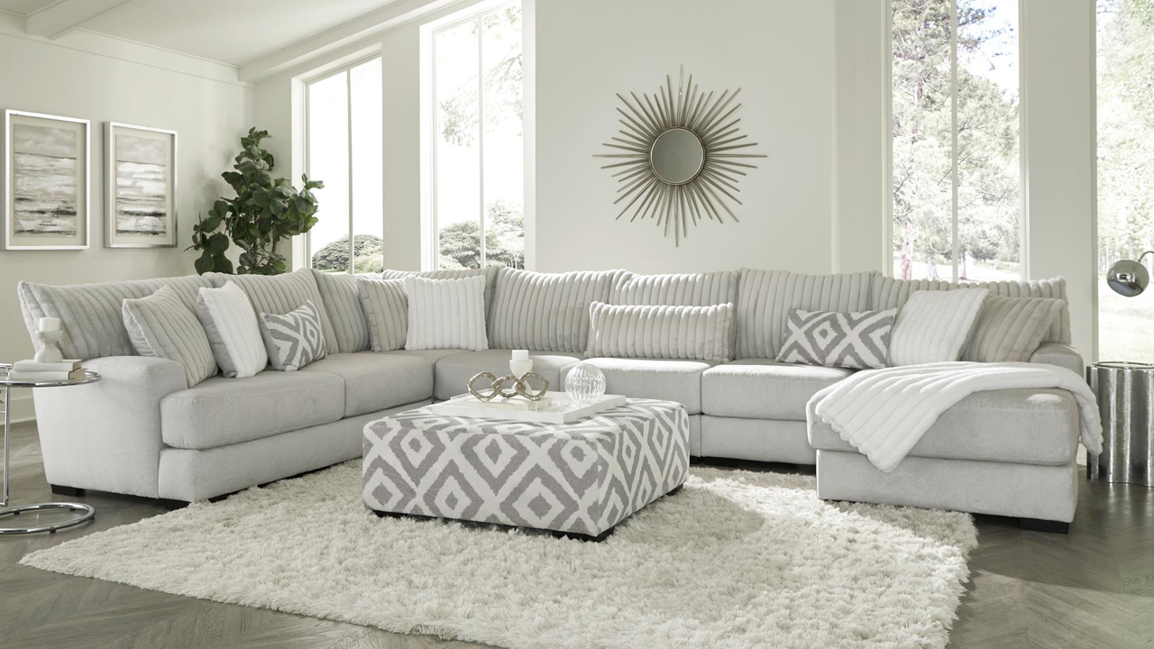 Large Grey Sectional Sofa With Chaise | Cabinets Matttroy inside Creating the Perfect Seating Arrangement with a Sectional Sofa Set