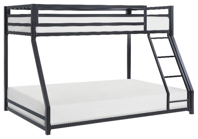 Lexicon Jovie Twin Over Full Metal Bunk Bed In Black, Twin Over Full - Contemporary - Bunk Beds ... for Navigating Your Options for the Lexicon Jovie Bunk Bed in White