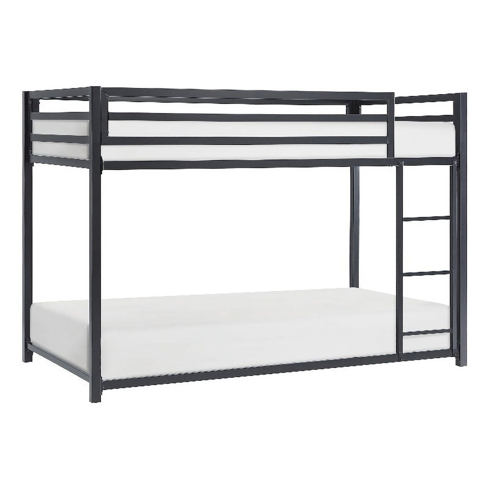 Lexicon Jovie Twin Over Twin Metal Bunk Bed In Black - Walmart.com intended for Navigating Your Options for the Lexicon Jovie Bunk Bed in White