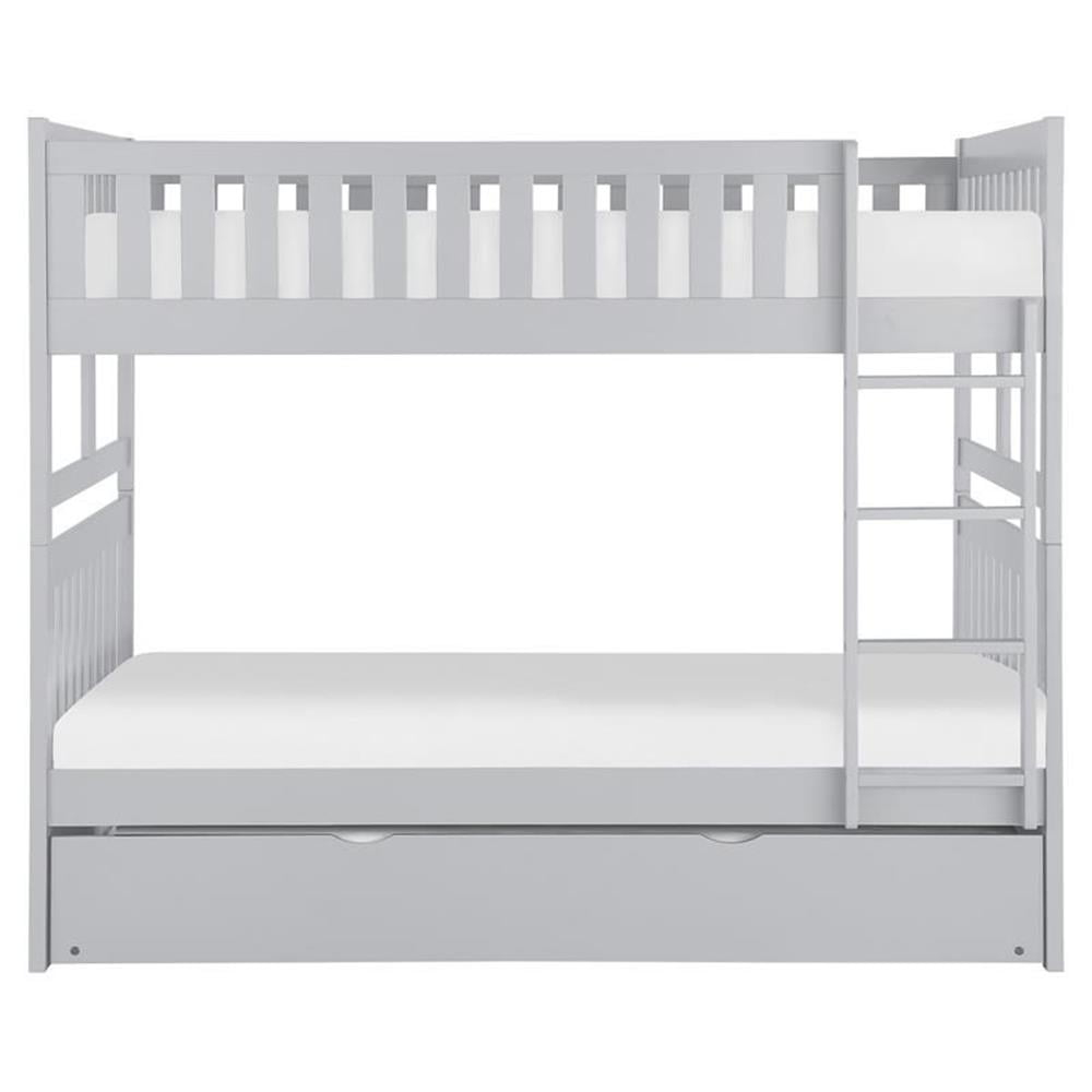 Lexicon Orion Transitional Wood Full Over Full Bunk Bed With Trundle ... throughout Lexicon Galen Transitional Wood Twin Over Full Bunk Bed With Trundle In White