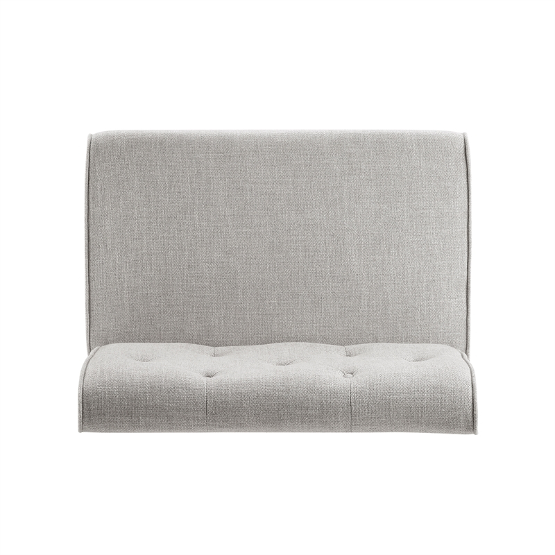 Linon Hale Tufted Back Fully Upholstered Corner Nook Bench In Light Grey intended for Linon Hale Tufted Back Fully Upholstered Corner Nook Bench In Light Grey