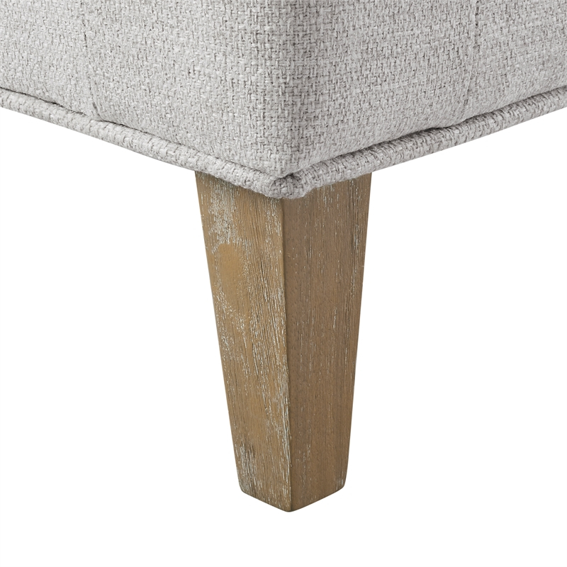 Linon Hale Tufted Back Fully Upholstered Corner Nook Bench In Light Grey throughout The Art of Selecting Quality Upholstered Seating Solutions