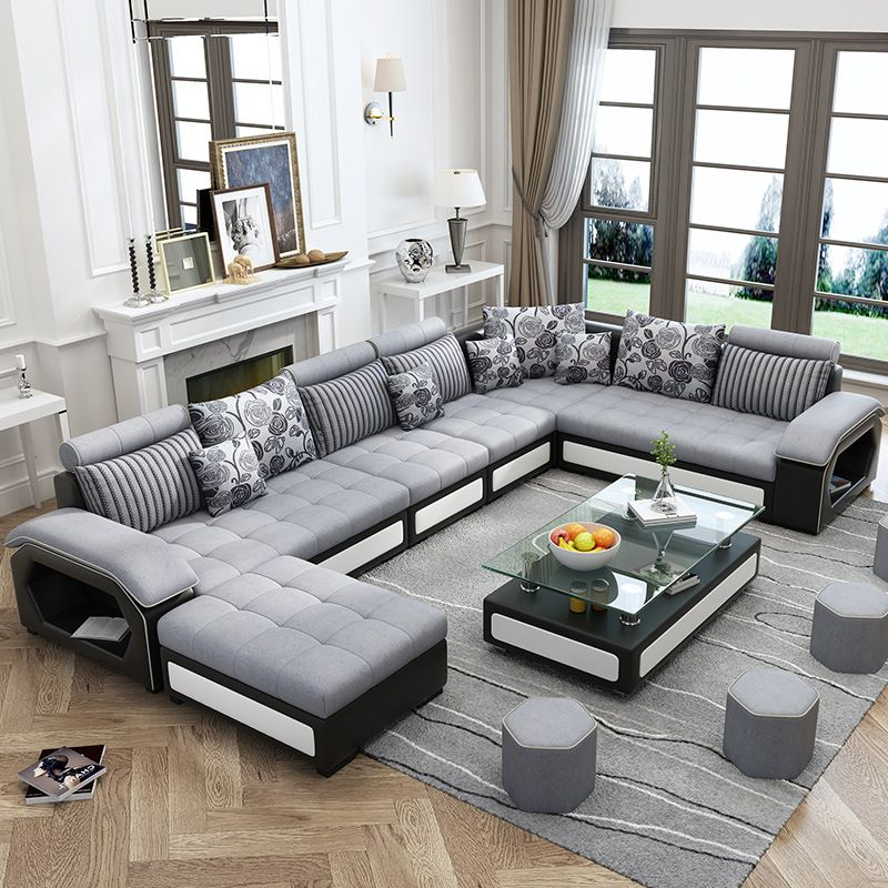 Living Room L Shaped Living Room Wooden Sofa Design / Harvir Wooden ... with L-Shaped Sofa For Family Room Decor