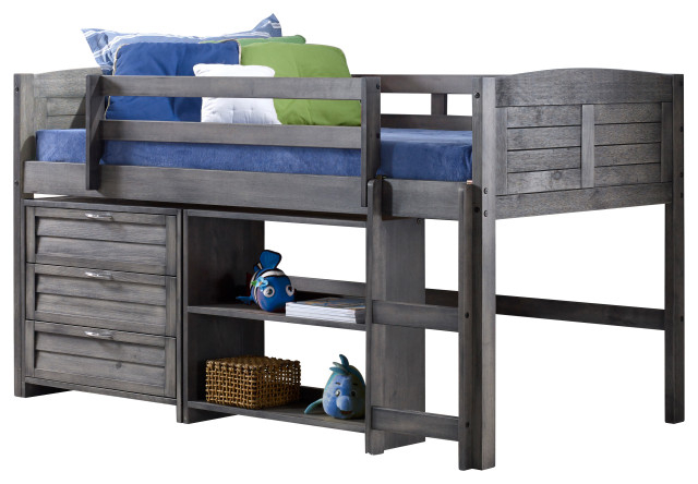 Louver Low Loft Antique Grey - Transitional - Loft Beds - By ... with regard to Louver Low Loft Antique Grey