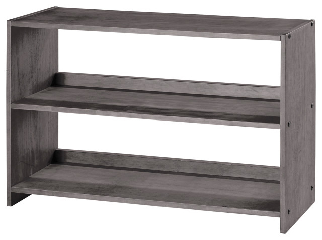 Louver Low Loft Bookcase Antique Grey - Farmhouse - Bookcases - By ... pertaining to Louver Low Loft Antique Grey