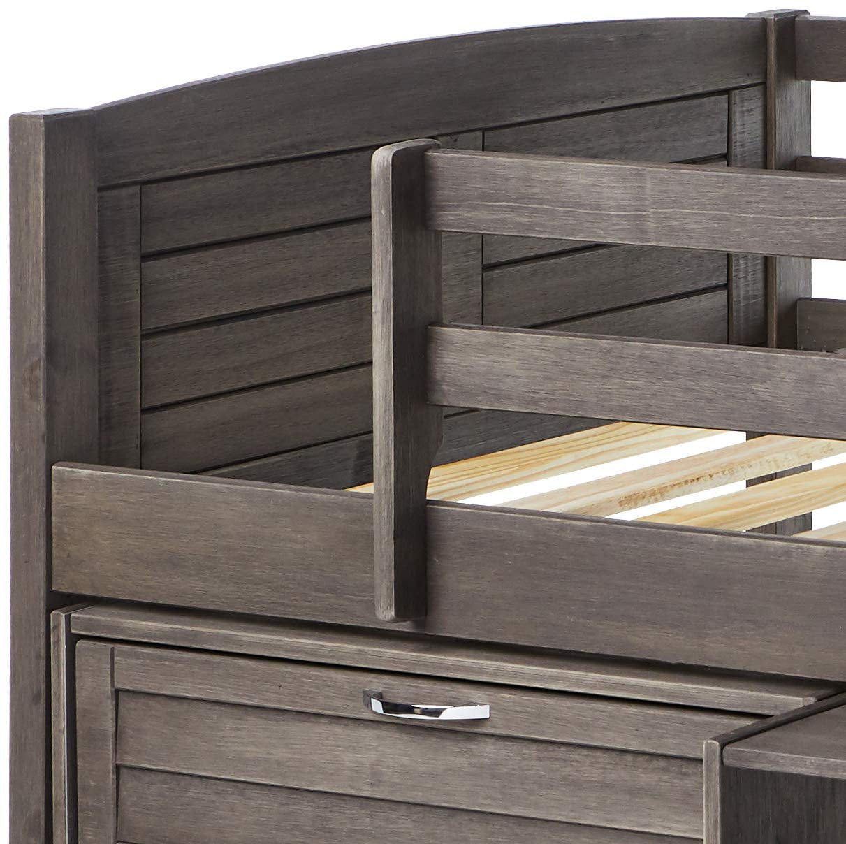 Louver Low Loft Twin Bed In Antique Grey Instructions At Chelsea Elyard ... throughout The Timeless Charm of Louver Low Loft Antique Grey Explained