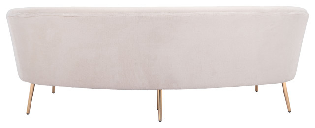 Luna Sofa Cream - Midcentury - Sofas - By Zuo Modern Contemporary | Houzz in Caring for Your Luna Slipcover Sofa in Cream Practical Tips