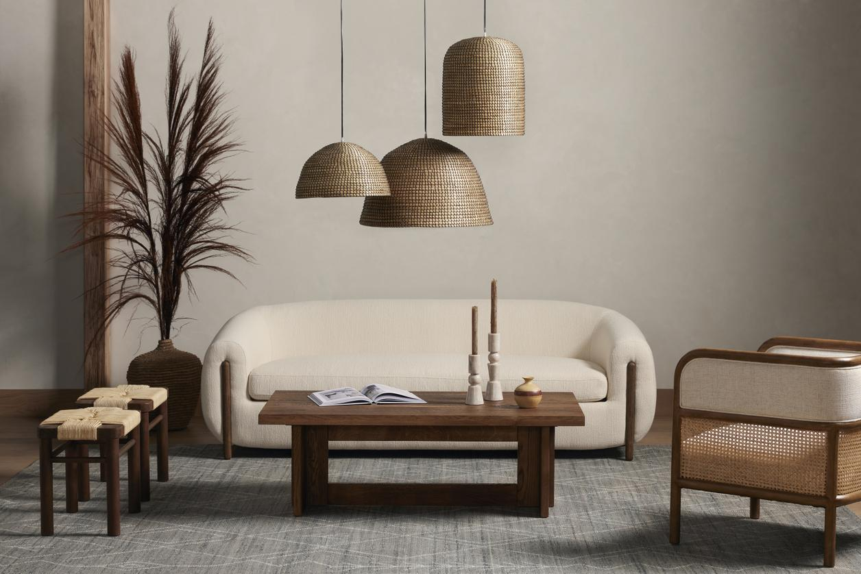 Lyla Sofa In 86" In Kerbey Ivory (226555-004) By Four Hands regarding Lyla Sofa, 86", Kerbey Ivory