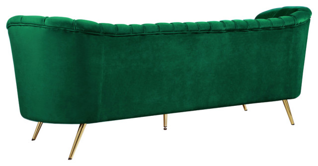Margo Velvet Upholstered Set - Midcentury - Sofas - By Meridian ... inside Understanding the Beauty and Durability of Margo Velvet