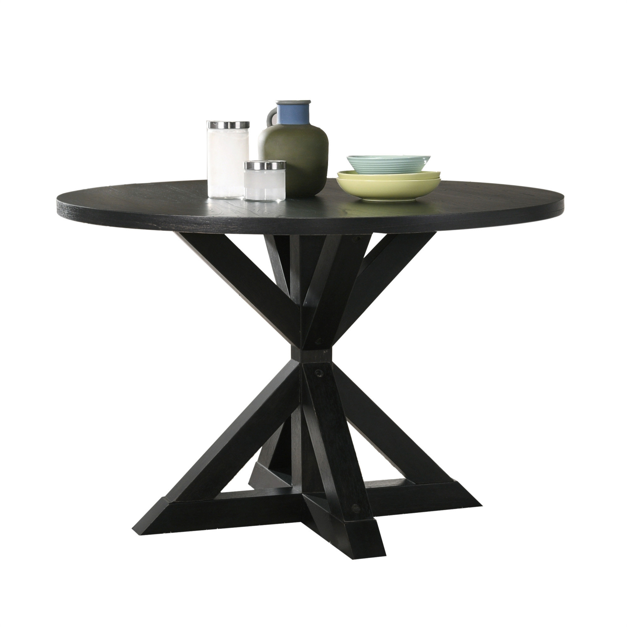 Mercer41 Windvale Cross-Buck Base Dining Table | Wayfair intended for Caring for Your Windvale Cross-Buck Base Dining Table for Longevity