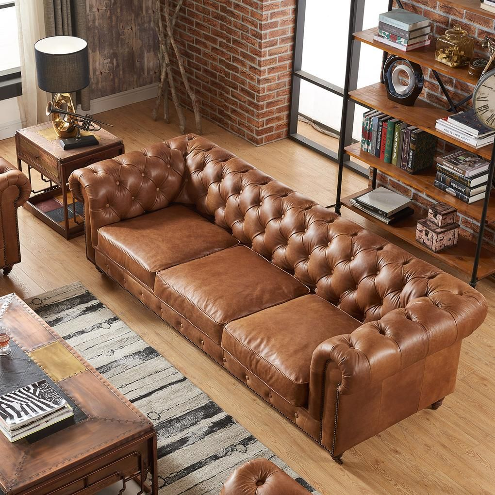 Modern Chesterfield Sofa Living Room Ideas At Claire Melrose Blog pertaining to Classic leather Chesterfield sofa styles that transcend seasonal interior design trends