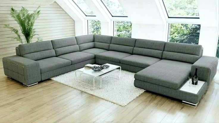 Modern Gray Sectional Sofa For Stylish Living Rooms intended for Contemporary Grey Sectional Sofa Design