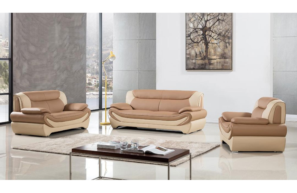 Modern Leather Sofa And Loveseat Set | Baci Living Room with regard to Modern Leather Sofa Set For Living Room