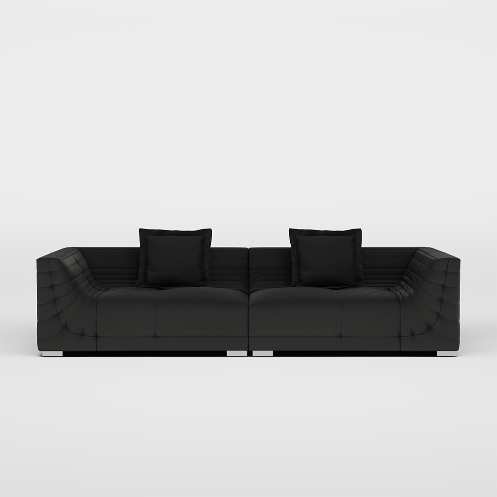 Modern Minimalist Microfiber Leather Sofa with Insights into the Craftsmanship of the Modern Aspen Black Microfiber Leather Sofa
