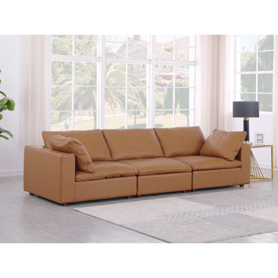 Modular Sofa - Upholstered In Top-Grain Italian Leather - Best Leather ... in Insider Insights on Caring for Your Mia Top Grain Italian Leather Sofa